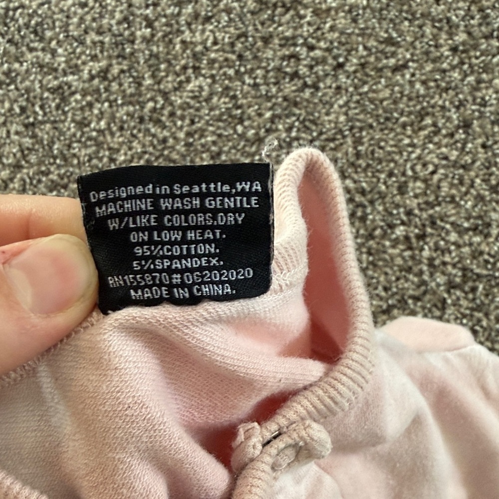 Little Bipsy Blush Pink Baby Girl Romper Size 6-12 Months - Picture 3 of 3
